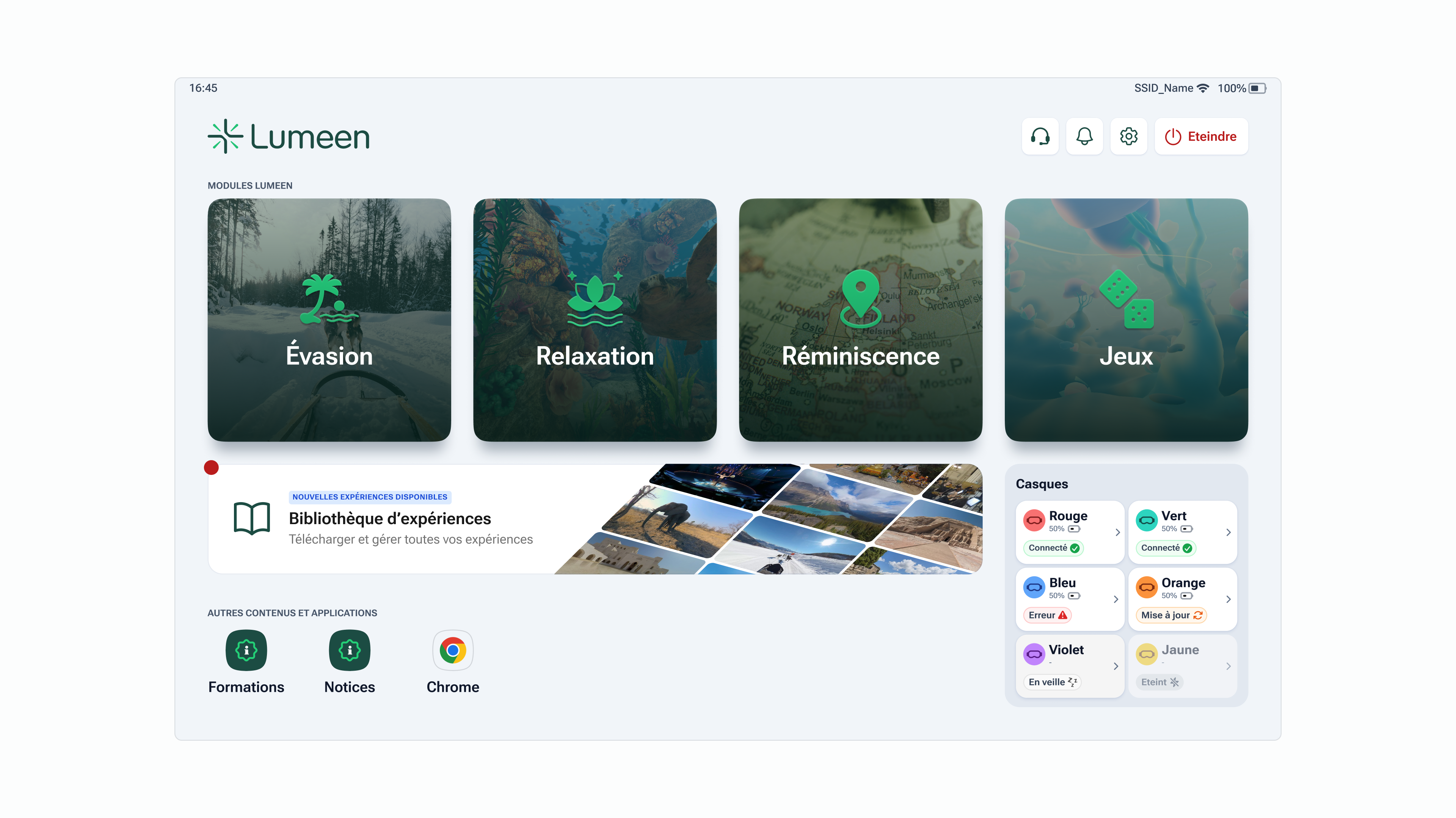 Lumeen VR healthcare UX design